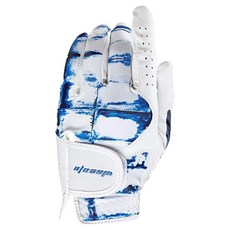 bebehome 男款幻彩羊皮高爾夫手套 左手用, 1個, 藍白色