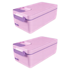 Well Life 悅生活 Best buy 免插電免加水電熱飯盒1L, 海棠紫, 2個