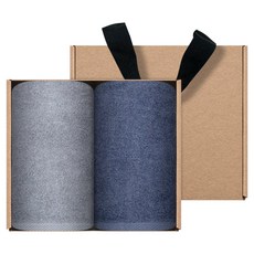 송월타월 클린무지 고리수건 30 x 30 cm 2p 크라프트 선물세트, 랜덤발송, 1세트