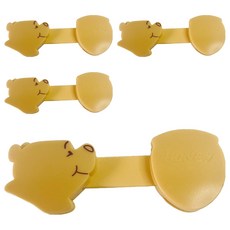 vivibaby 小熊維尼安全鎖, 黃色, 4個