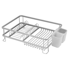 MasterClass 餐具碗盤瀝水架 42cm, 1個, 銀色 + 白色