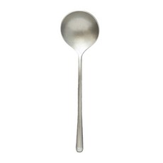 JUST HOME 復古304不鏽鋼甜品匙 7289-06B, 霧面銀色, 1個