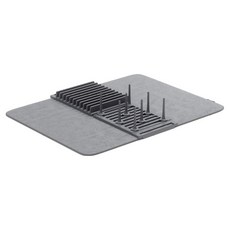 UMBRA 吸水墊 + 組裝式碗盤瀝水架, 1個, 昏灰