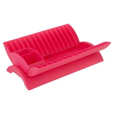 Premier 餐具碗盤瀝水架, 1個, 粉色