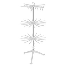 Sasolab 嬰兒衣物襪子3層折疊曬衣架, 銀色