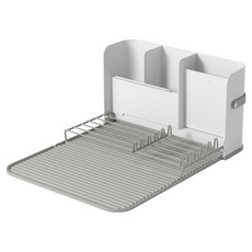 UMBRA Sling餐具收納筒 + 碗盤瀝水墊, 1個, 灰色