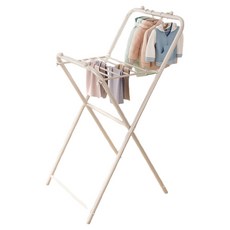 SASOLAB 嬰兒衣物迷你折疊式曬衣架, 象牙白
