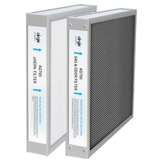 airgle 空氣清淨機 AG700 AG600相容 HEPA濾網 + 活性碳濾網 套組 AF700HC, 1套
