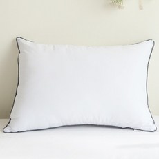 Cley T Room 可機洗高克重黑色滾邊超細纖維拉鍊枕芯, 1個, 混合色