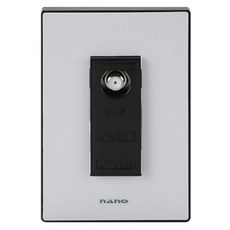 nano 電氣 Art2 SIMPLE 1個用 CATV 1路 嵌入式模組 黑色, 1個
