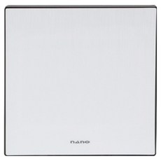 나노 전기 아트2 SIMPLE 2개용 플레이트 맹커버 블랙, 1개