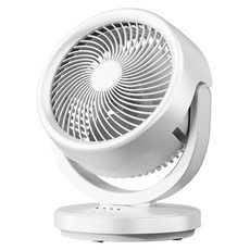 樂居家 USB靜音循環扇, 白色, ZA-001