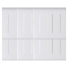 nano Odyssey 電氣簡約 二聯 盲蓋板 白色, 6個