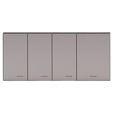 nano 電氣 Art2 SIMPLE 1孔用面板 盲蓋 珍珠灰, 4個