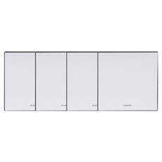 nano 電氣 Art2 SIMPLE 2孔用盲蓋板 黑色, 4個