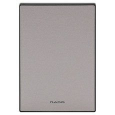 나노 전기 아트2 SIMPLE 1개용 플레이트 맹커버 펄그레이, 1개