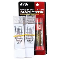 KOBETO 裂縫寬度進展測量儀 裂縫規 AS-100 10個 + AXIA 萬能塑鋼土 57g, 1套, 白色