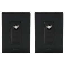 nano 電氣 Art2 SIMPLE 單聯 CATV 2路 嵌入式模組 全黑, 2個