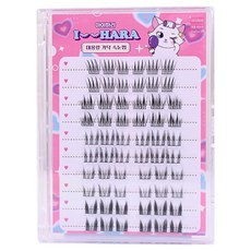 IHara 大容量混合B款假睫毛, 1個, 黑色