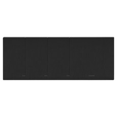 nano 電氣 Art2 SIMPLE 雙聯盲蓋面板 全黑色, 4個