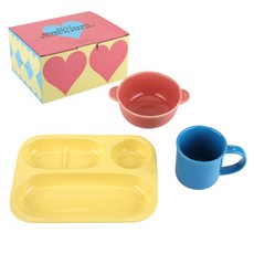 Dailylike Daily Brunch 陶瓷餐盤組, 01 跳跳糖, 1套