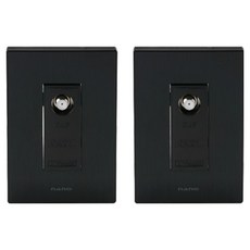 nano 電氣 Art2 SIMPLE 1聯 CATV 2路 + 1聯 CATV 3路 嵌入式模組套組 全黑, 1套