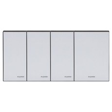 nano 電氣 Art2 SIMPLE 單聯盲蓋面板 黑色, 4個