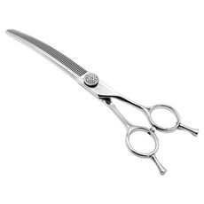 SILVER LINE 狗狗國民彎曲打薄美容剪 16公分 NACT6555, 1個, 單一顏色