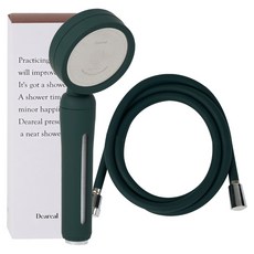 Deareal 整潔的一天 蓮蓬頭 + 2m淋浴軟管 組, 1套, 深綠色