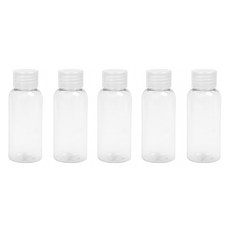 Seondong Sangsa 分裝空瓶 50ml, 透明瓶 透明蓋子, 5個