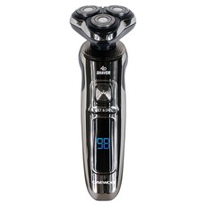 DAEWOO APPLIANCE 乾濕兩用 3刀頭 LED顯示螢幕 C型充電 4D浮動刀頭 電動刮鬍刀, 單一顏色, DES-KP8605