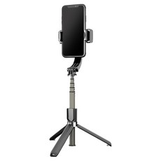 스마텍 블루투스 짐벌 셀카봉 삼각대, STBT-GB100, 블랙, 1개
