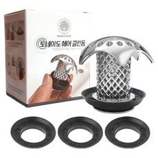 MONACO OLIVE Tornado 毛髮清潔防堵塞浴缸蓋 銀色, 1個