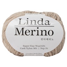 Yarna Linda 美利奴毛線 50g, 1個, 703 燕麥色