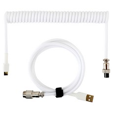 COX 彈簧 8K C type 鍵盤航空線 白色, 1個, 1.2m