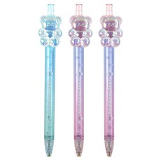 핑크풋 레인보우 베어펜 0.5mm 3p 세트, 랜덤 발송, 1세트