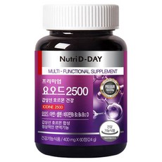 뉴트리디데이 갑상선 호르몬 건강 요오드 2500 24g, 60정, 1개