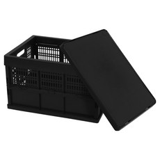 Living Smile大型折疊箱 60L+多功能蓋子組, 1套, 黑色