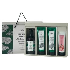 plu Prestige居家SPA系列 磨砂膏 200g x 2入 + 沐浴乳 500g + 去角質凝膠 100g 禮盒組, 1套