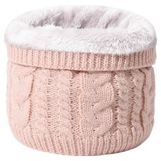 라라듀 겨울 니트 넥워머 방한 목토시, 핑크, 1개