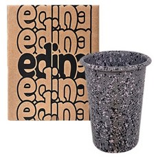 eding 밀키웨이 법랑 텀블러 컵 450ml, 런던 그레이, 1개