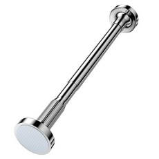 Lifelime 免打孔伸縮桿 窗簾桿 掛衣桿 浴簾桿, 不鏽鋼色