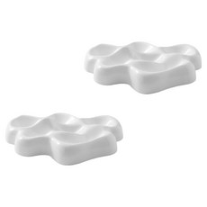 凹凸紋路車鑰匙手錶飾品收納盤 2入 BRP1248, 白色