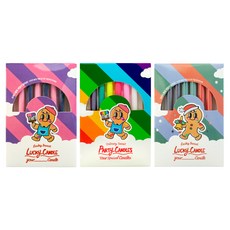 your Candle 魔法派對色光生日蠟燭3件組, 1套, 浪漫色光, 彩虹色光, 聖誕色光