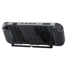 SPACE SHIELD 任天堂Switch 2 相容 Twinkle 閃亮亮片分離式PC透明硬殼, 1個, 亮片透明, 單一商品