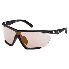 adidas 愛迪達 運動太陽眼鏡 SP0072-F02G, 1個, 霧黑色(鏡框), 棕色, 透明(鏡片)