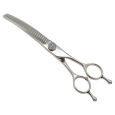 SILVER LINE 寵物無痕弧形打薄剪 16.2cm JEJU6546, 銀色, 1個