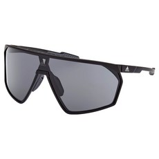 adidas 愛迪達 運動護目鏡 偏光太陽眼鏡 SP0073-02A, 1個, 霧面黑(鏡框), 煙燻色(鏡片)