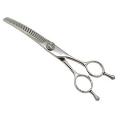 SILVER LINE 無痕弧形打薄剪刀 JEJU7052, 銀色, 1個