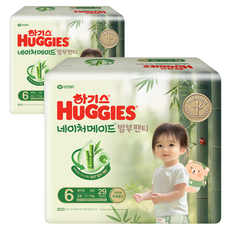 HUGGIES 好奇 Nature Made竹纖維褲型尿布, 第6階段, 58張